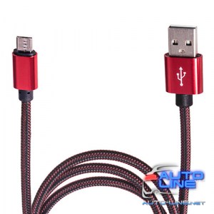 Кабель USB - Micro USB (Red) ((400) Rd)